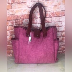 Marc Ecko Carmine Pink Insulated Lunch Tote